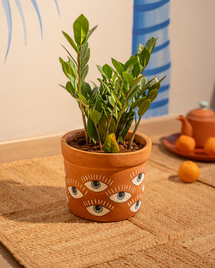 Evil Eye Pot - Raw Earth Shop